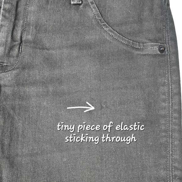 Hudson Jeans Collin Skinny Black Denim Flap Pockets Women's Size 27 - Picture 7 of 10